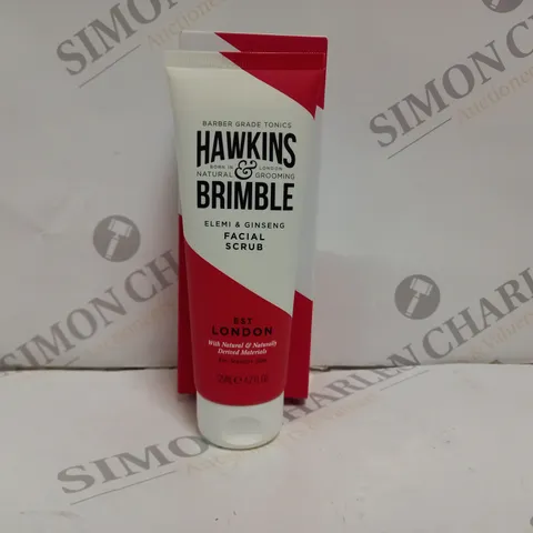 APPROXIMATELY 23 BOXED HAWKINS & BRIMBLE FACIAL SCRUB 125ML