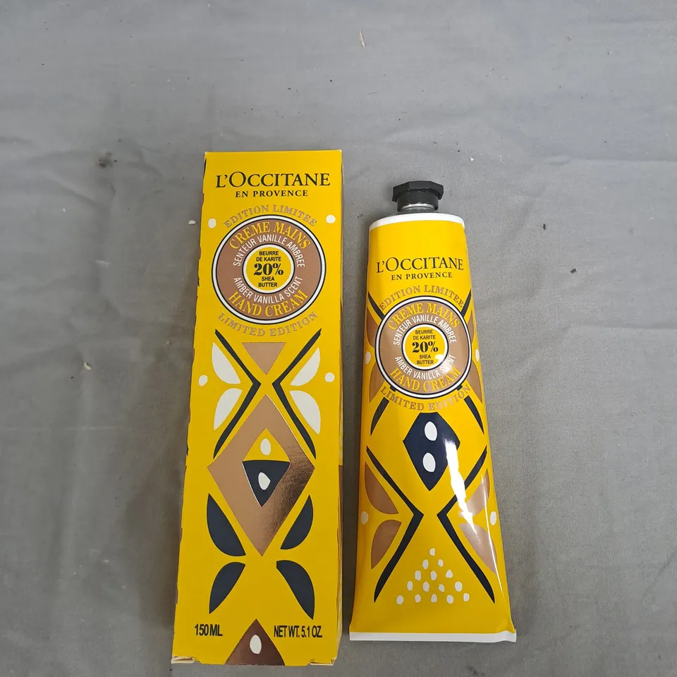 L'OCCITANE HAND CREAM – LIMITED EDITION VANILLA SHEA BUTTER 150 ML