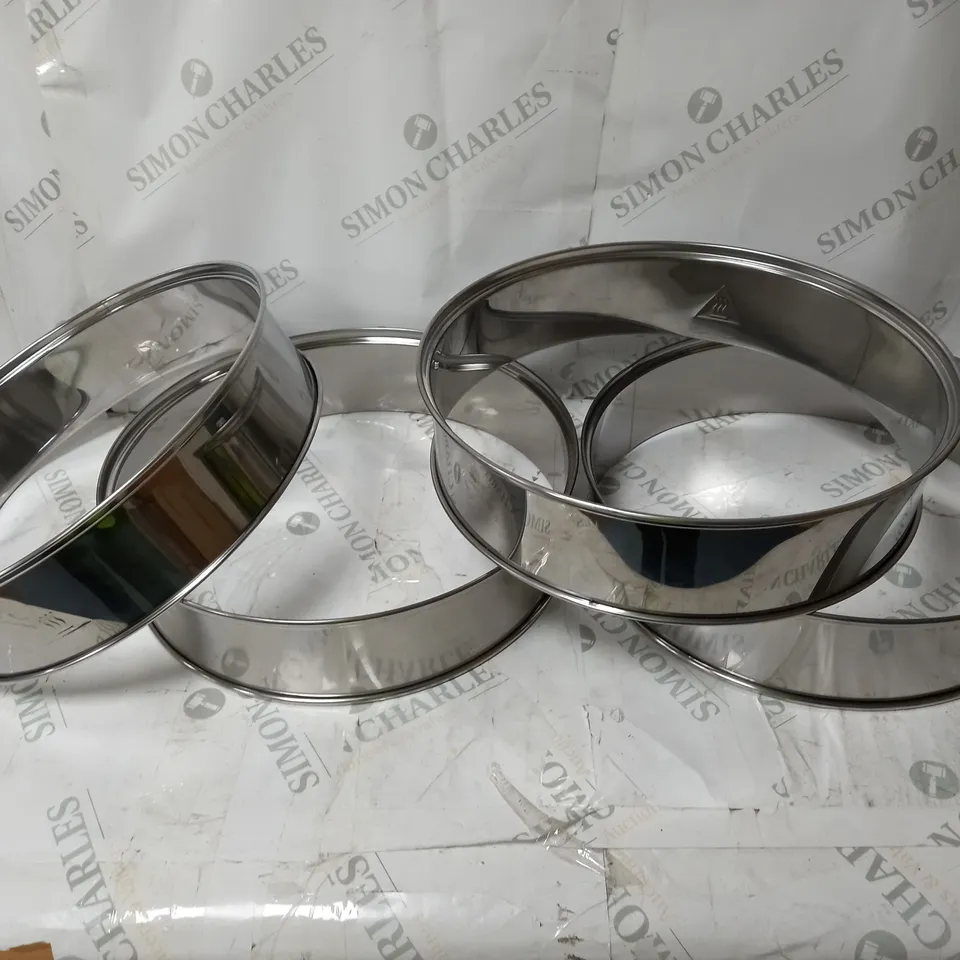 BOXED 8 SILVER EXTENSION RINGS 