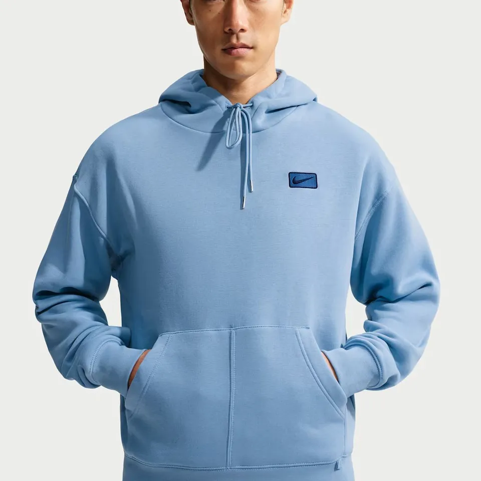 NIKE MENS LIGHT BLUE HOODIE MEDIUM TAGGED