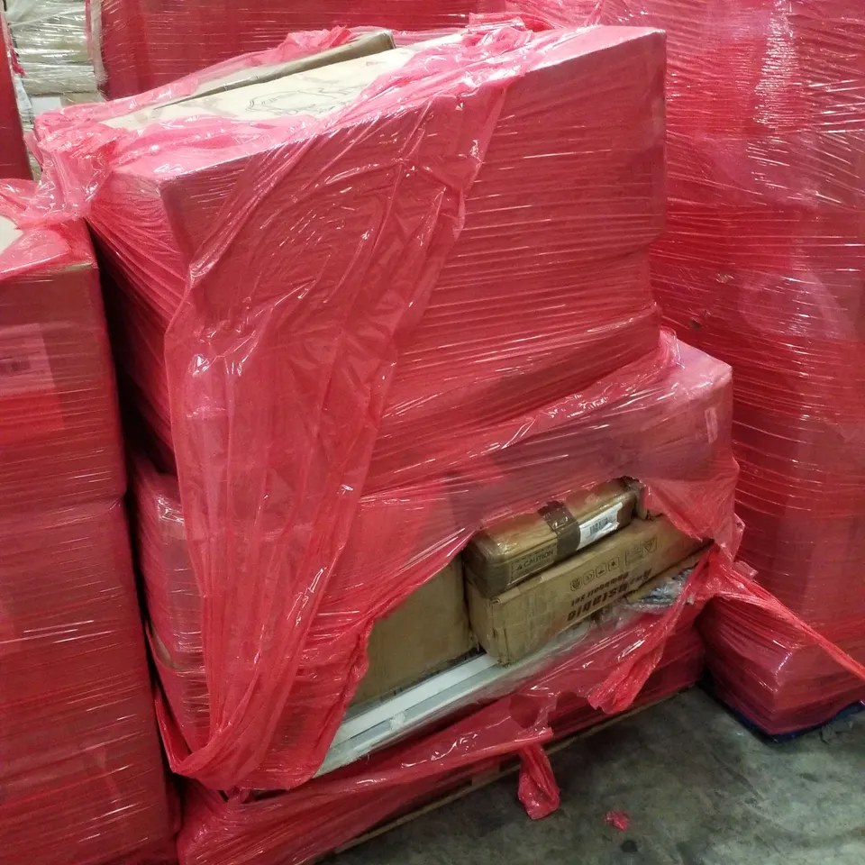 PALLET CONTAINING ASSORTED PRODUCTS INCLUDING OFFICE CHAIRS, ADJUSTABLE DUMBBELL SET & ROLLER BLIND