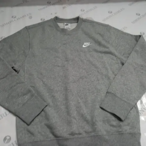 NIKE GREY CREW JUMPER - XS
