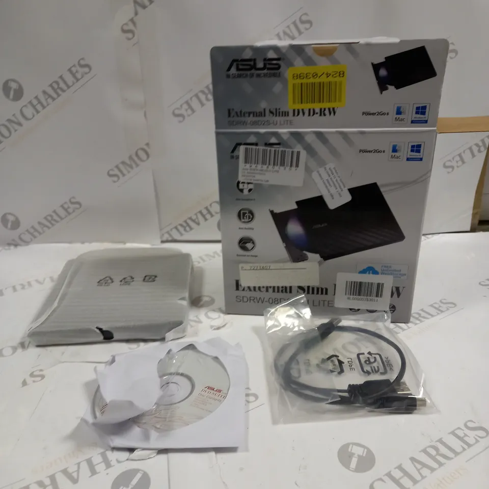 ASUS EXTERNAL SLIM DVD-RW SDRW-08D2S-U LITE