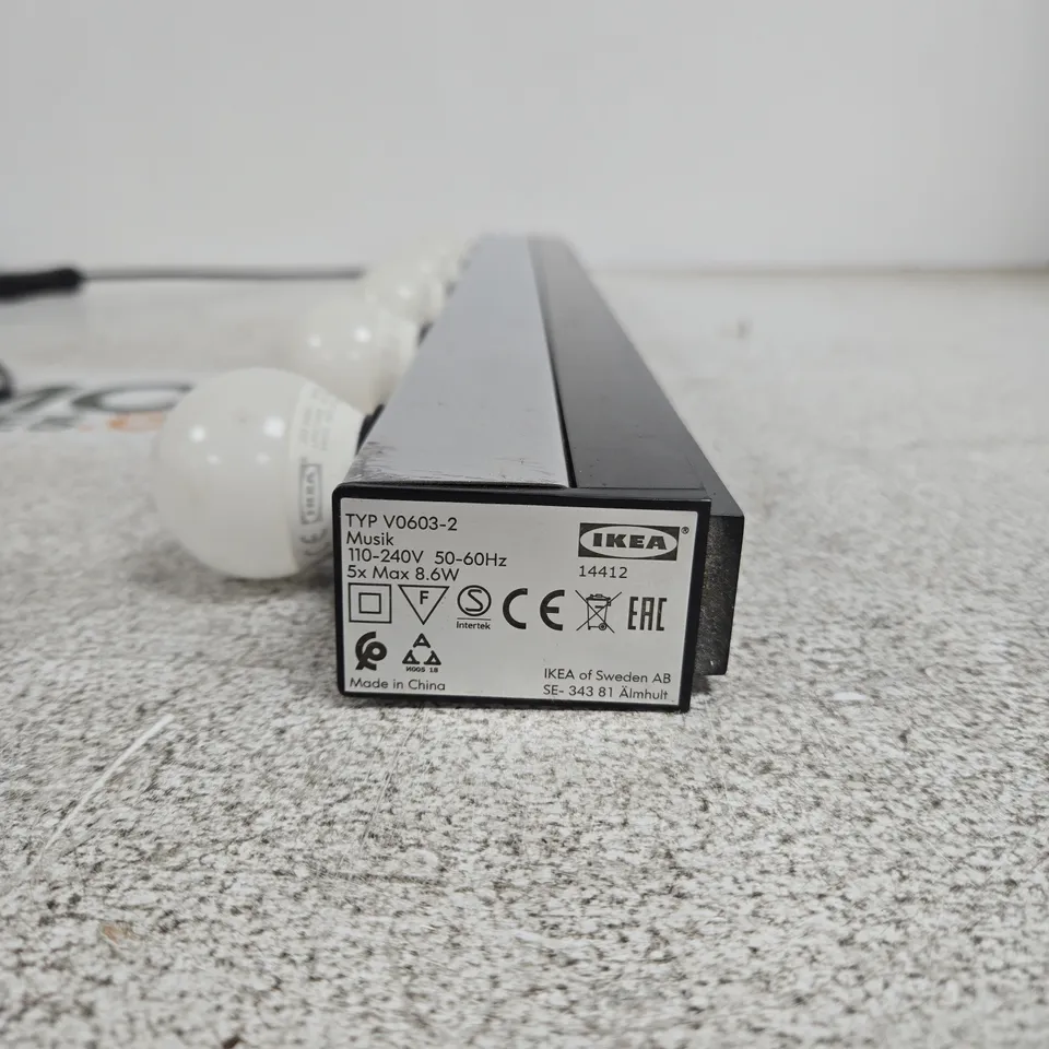 IKEA MUSIK V0603-2 FIVE-BULB LIGHT BAR