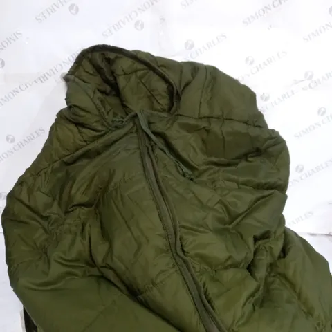 UNBRANDED KHAKI GREEN SINGLE SLEEPING BAG