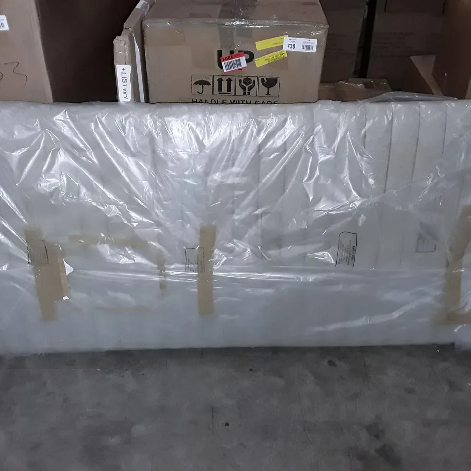 BAGGED 190CM BEIGE FABRIC HEADBOARD