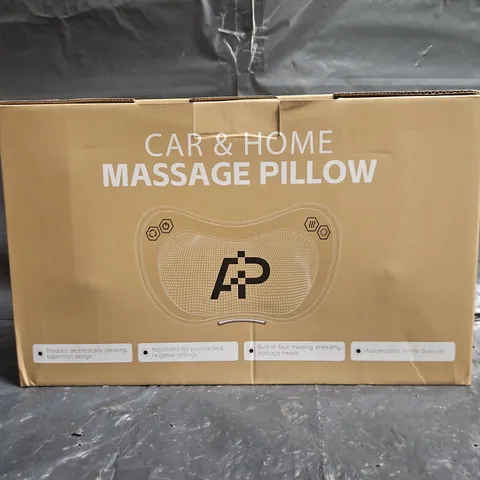 BOXED CAR & HOME MASSAGE PILLOW IN BLACK