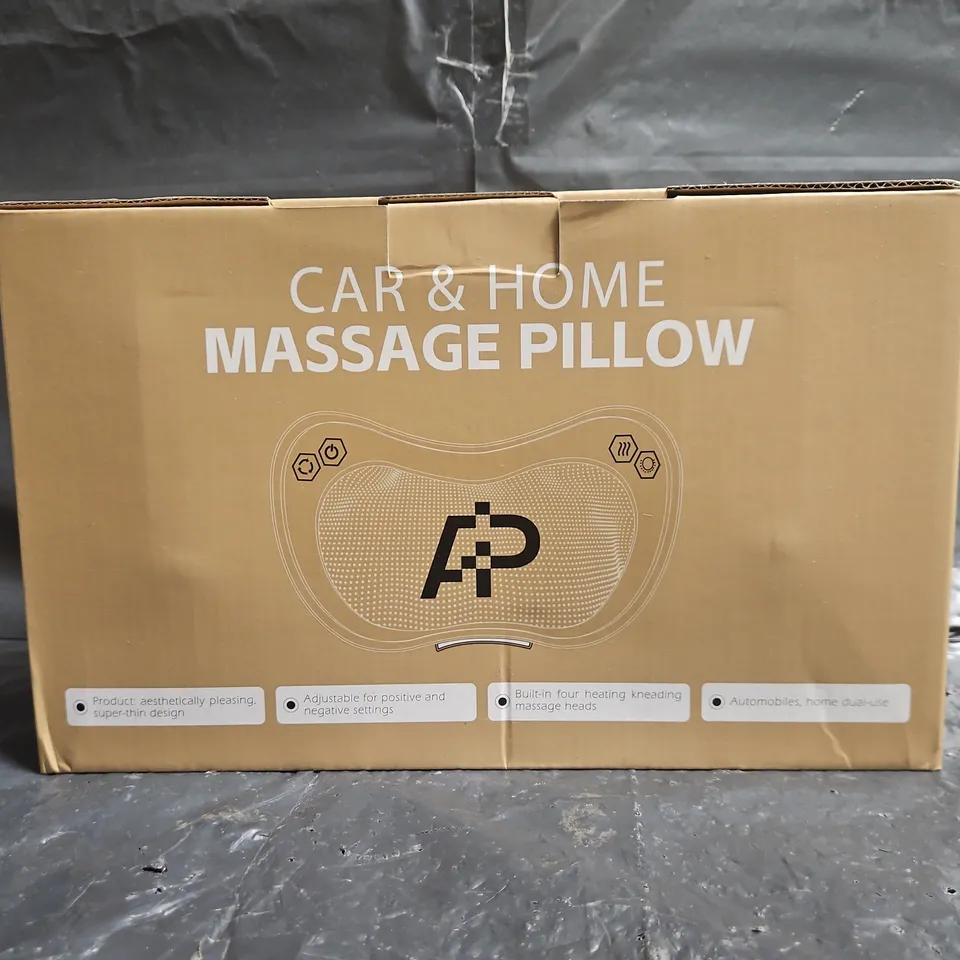 BOXED CAR & HOME MASSAGE PILLOW IN BLACK