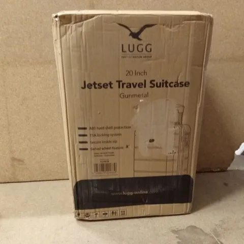 BOXED LUGG - 20INCH  JETSET TRAVEL SUITCASE GUNMETAL