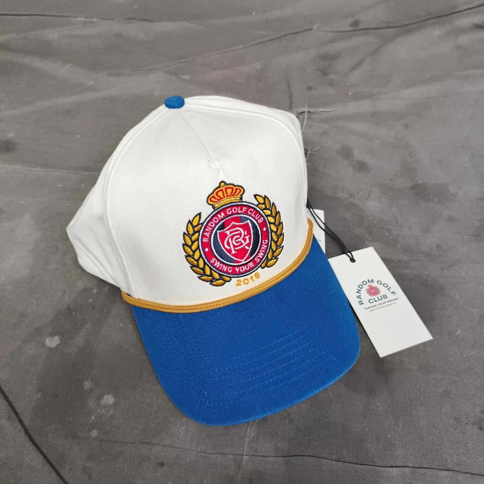 ABERCROMBIE & FITCH RANDOM GOLF CLUN CAP IN CREAM