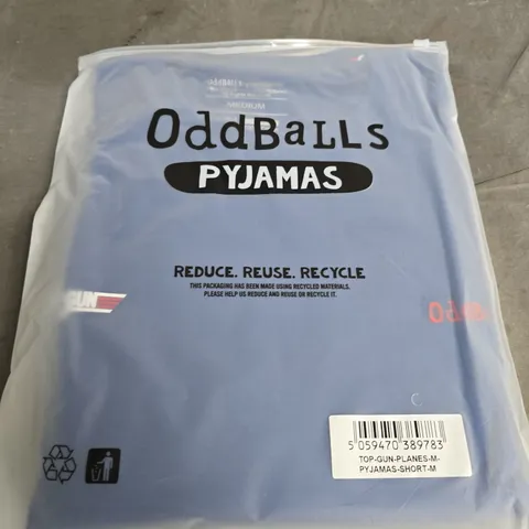 ODDBALLS PYJAMAS SHORTS β MENβS MEDIUM, TOP GUN PLANES DESIGN