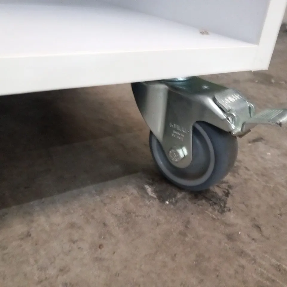 DOUBLE TABLETOP BASE UNIT WHEELED