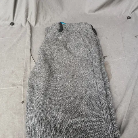 TED BAKER LONDON MEN’S TROUSERS – GREY HERRINGBONE, UK 34L