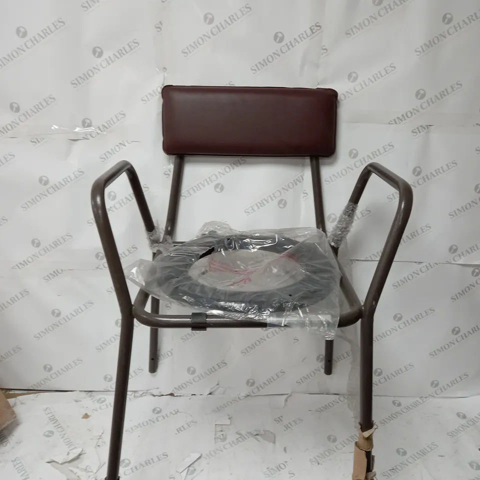 STACKING COMMODE CHAIR