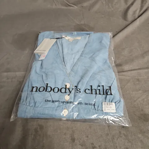 NOBODY'S CHILD ROSIE MIDI DRESS IN BLUE SIZE 12