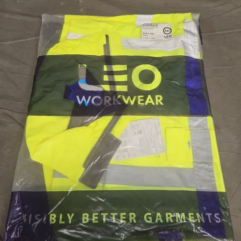 BAGGED LEO WORKWEAR CLOVELLY BREATHABLE EXECUTIVE ANORAK IN YELLOW (A04-Y-LEO) - XXL