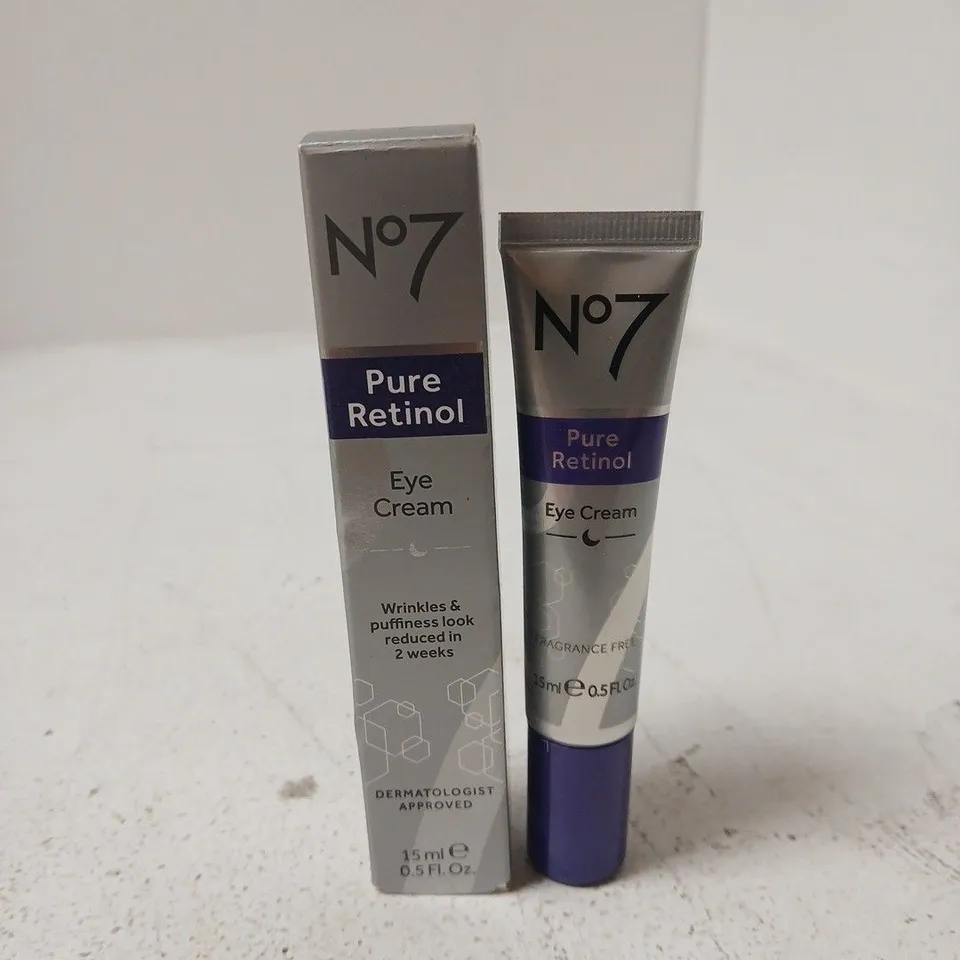 BOXED NO7 PURE RETINOL EYE CREAM – FRAGRANCE FREE, 15 ML