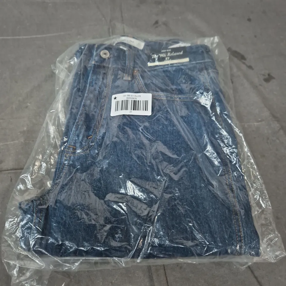 ABERCROMBIE AND FITCH THE 90'S RELAXED DENIM JEANS SIZE 27 REG
