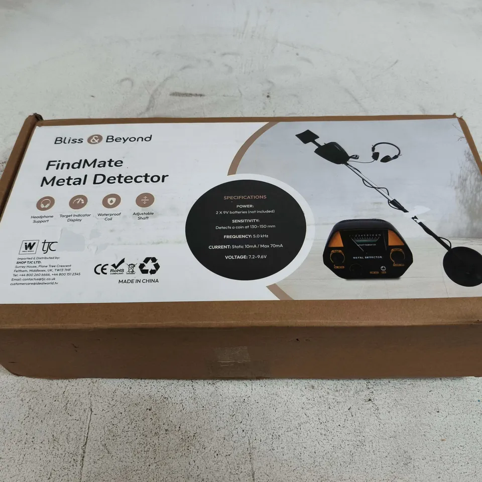 BLISS & BEYOND FINDMATE METAL DETECTOR 