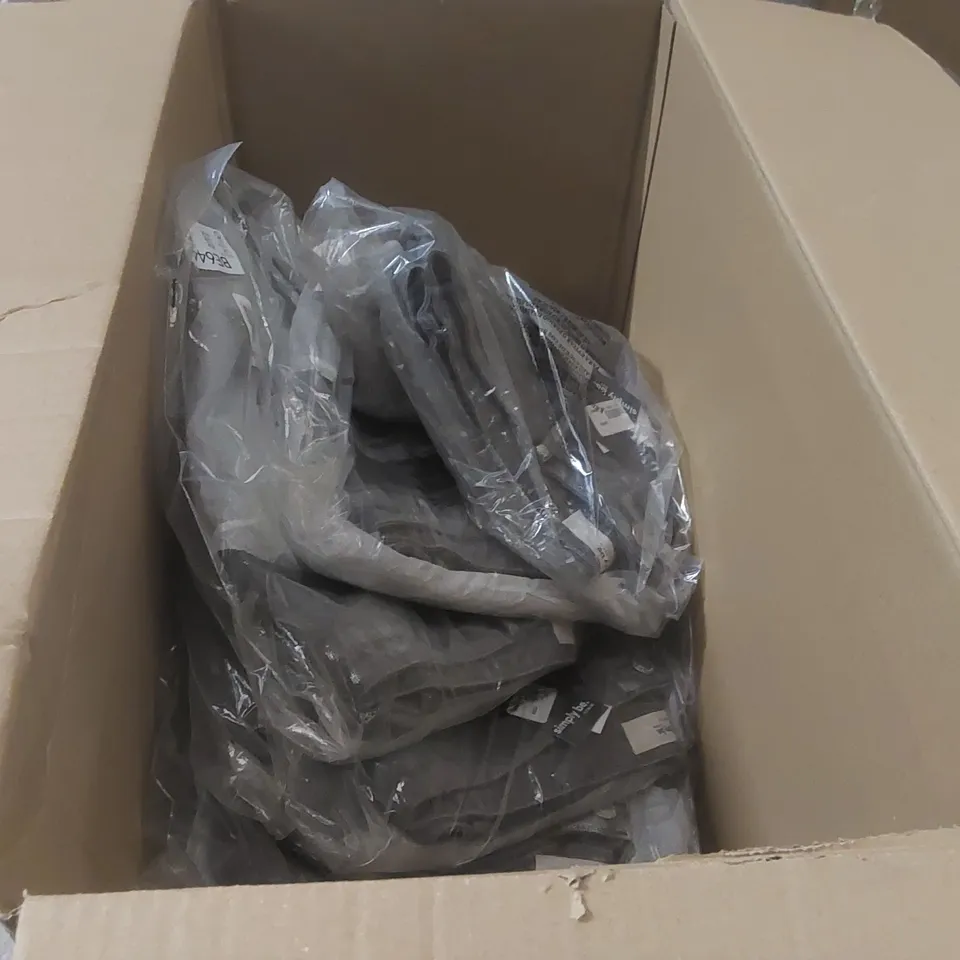 BOX CONTAINING APPROXIMATELY 8x BRAND NEW SIMPLY BE SHINY SILVER STRAIGHT LEG JEANS - SIZE 20