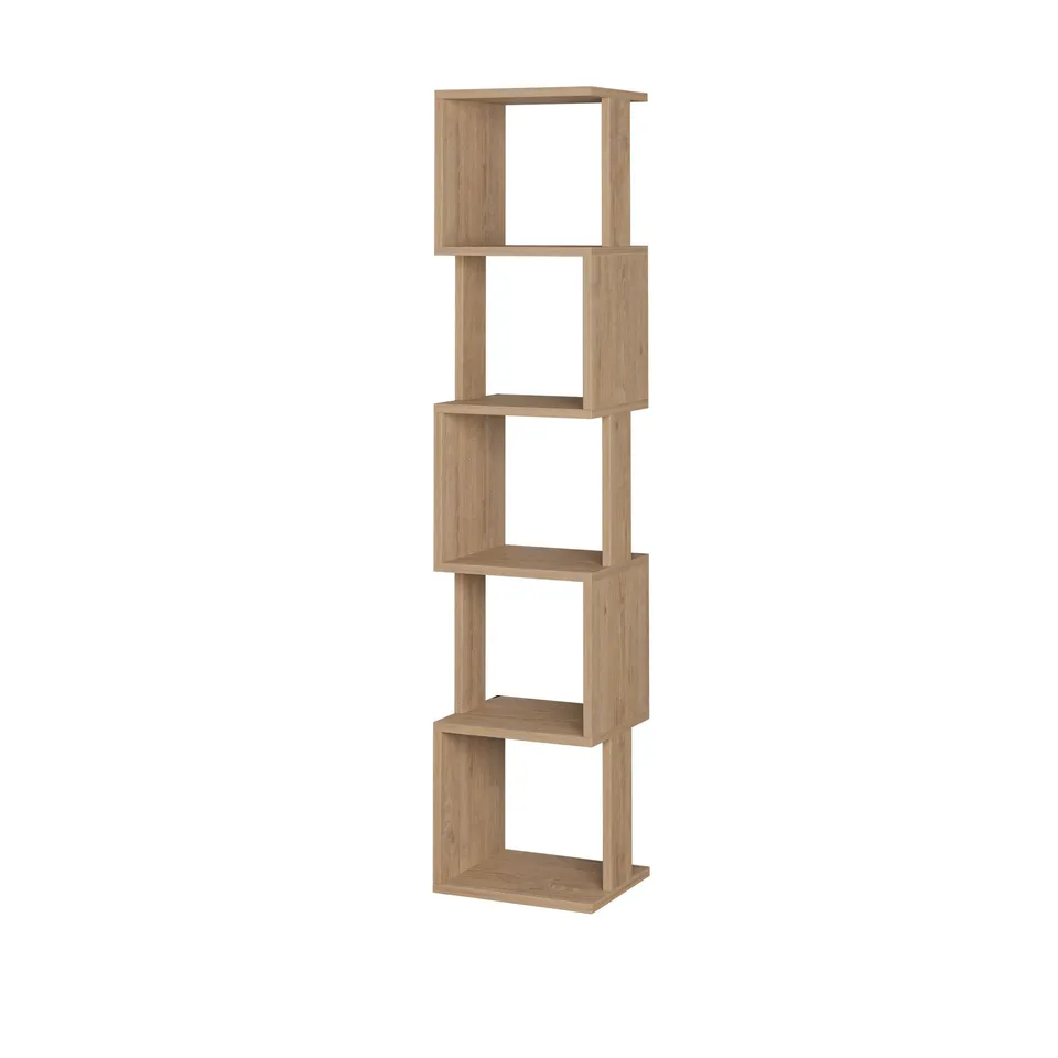 BOXED PIRI MODERN BOOKCASE DISPLAY UNIT TALL 161CM