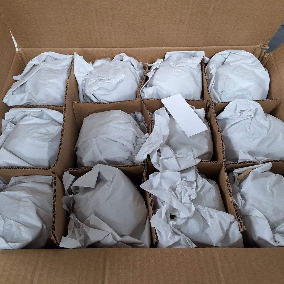 SET OF 12 GISELA GRAHAM DECORATIVE GREEN BAUBLES