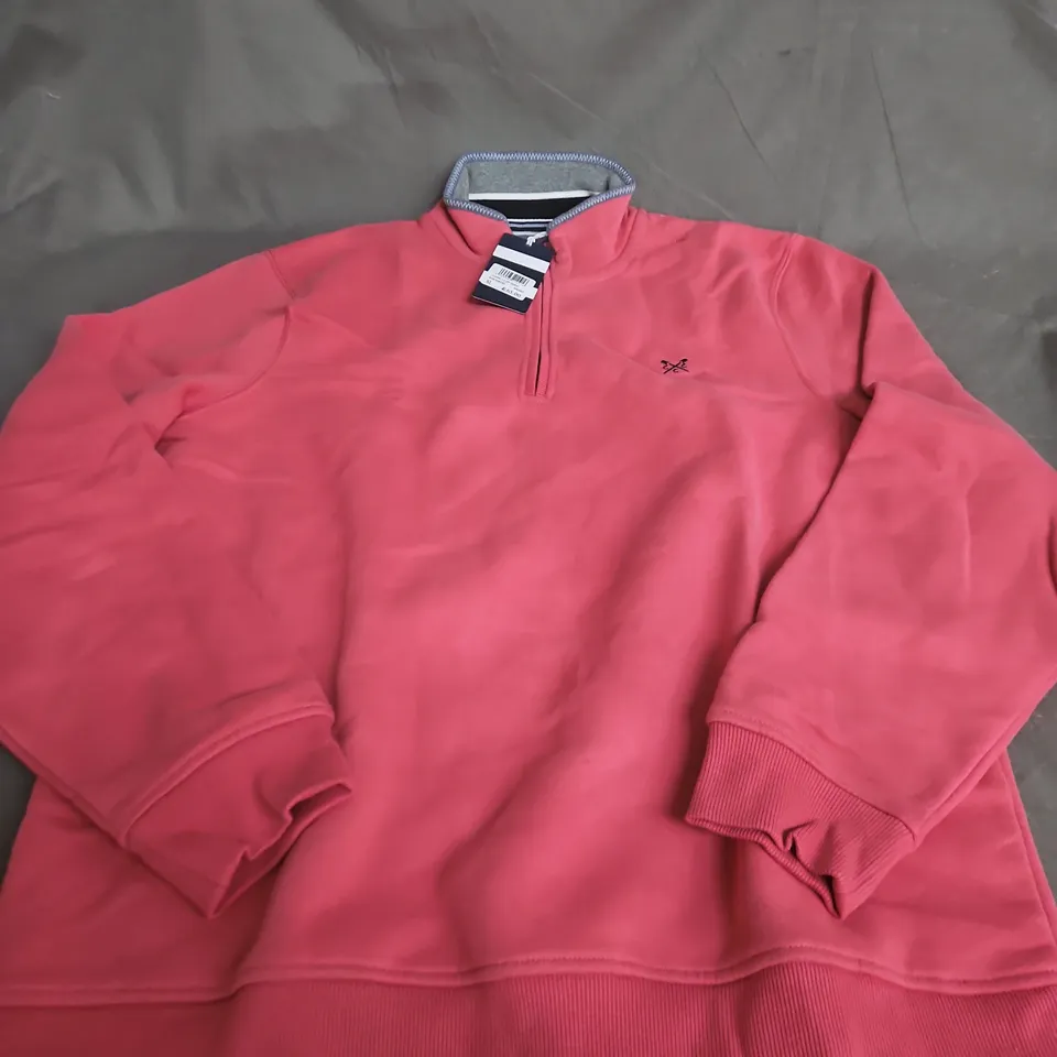 CREW CLOTHING COMPANY CLASSIC 1/2 ZIP SWEATSHIRT – UK XL 