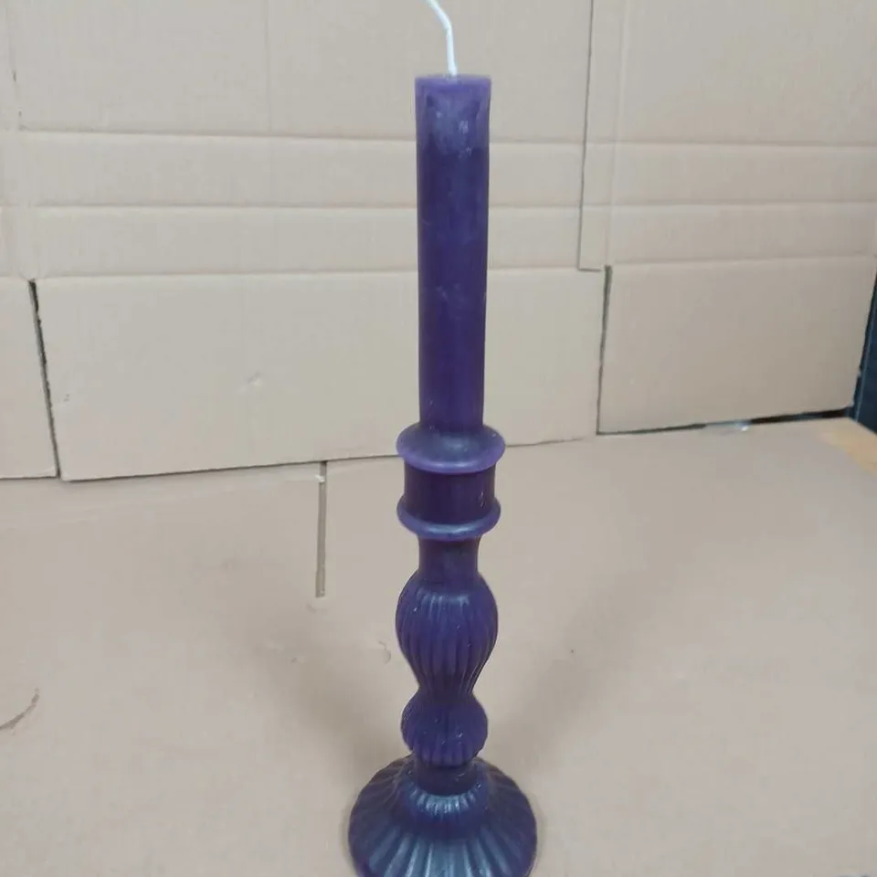 GRAND ILLUSIONS CANDLESTICK SHAPED CANDLE AMETHYST 