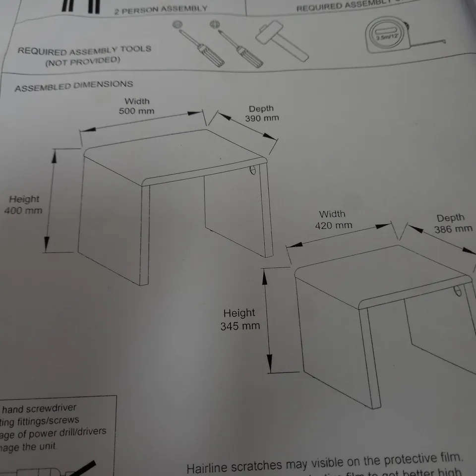 ATLANTIC NEST OF 2 TABLES - GREY RRP £119