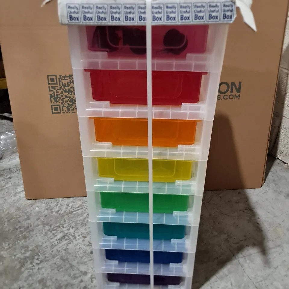 REALLY USEFUL BOX 8-DRAWER PLASTIC STORAGE CHEST