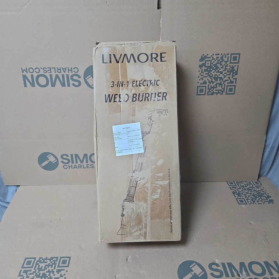 LIVMORE 3 IN 1 ELECTRIC WEED BURNER BOXED