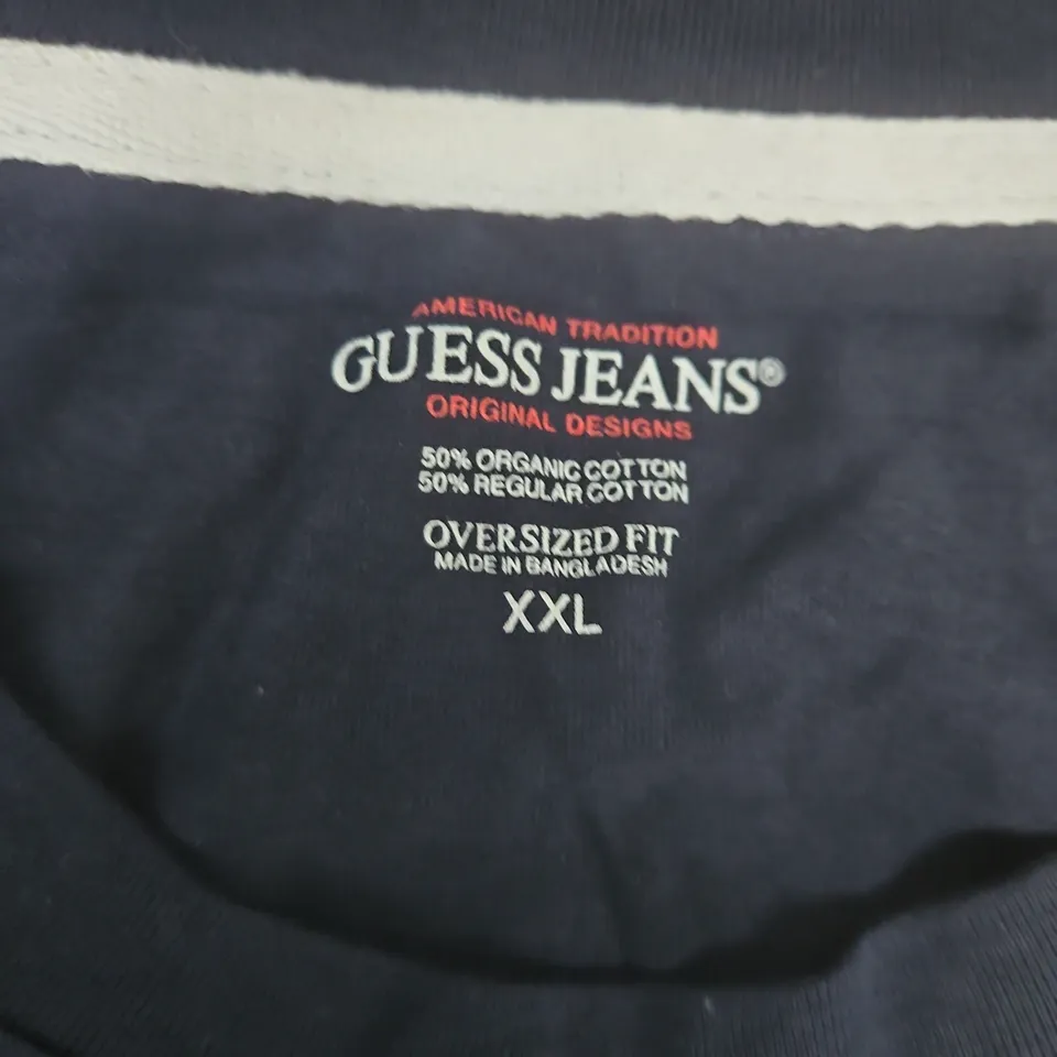 GUESS JEANS NAVY T-SHIRT – XXL OVERSIZED FIT