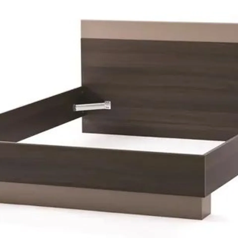 BOXED BED FRAME OAK VULCANO BASALT
