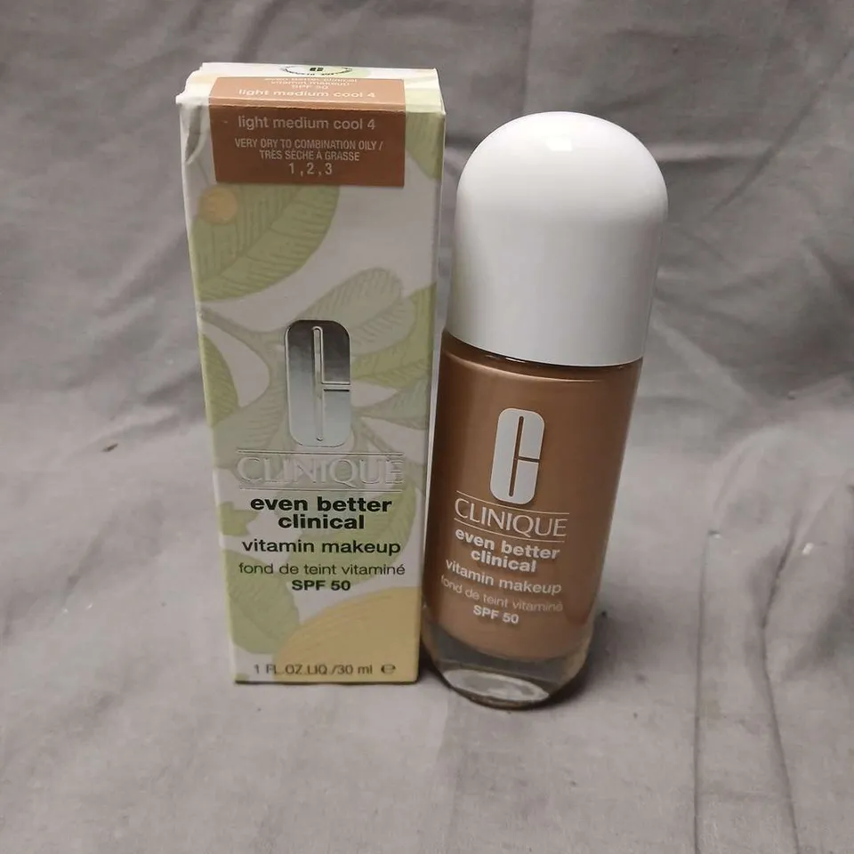 BOXED CLINIQUE EVEN BETTER CLINICAL VITAMIN MAKEUP SPF 50 – 30 ML
