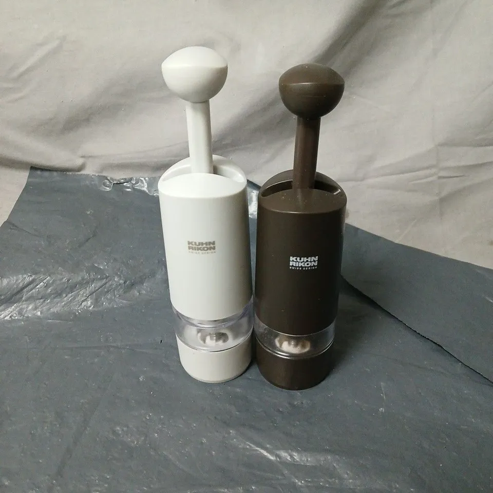 KUHN RIKON SET OF 2 RATCHET GRINDERS IN GIFT BOXES BOXED