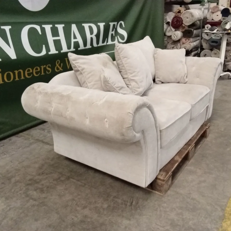 WINDSOR 2 SEATER FABRIC SCATTER BACK SOFA RRP £899