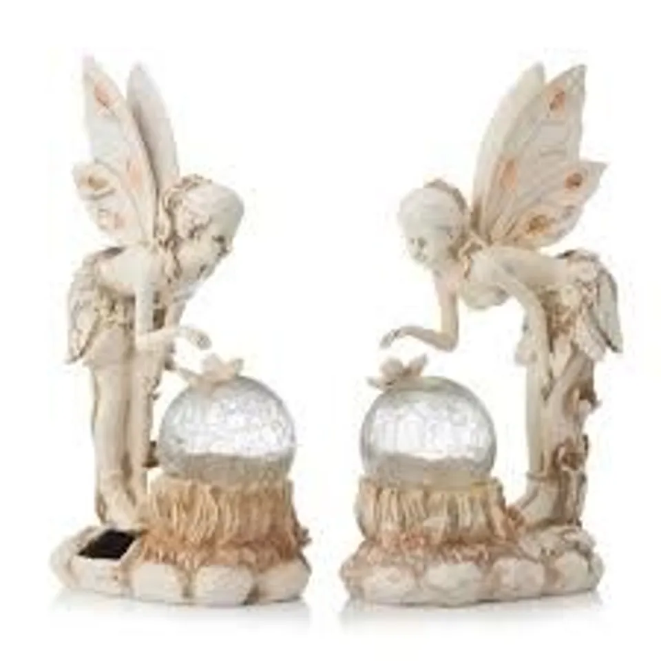 GARDEN REFLECTIONS SET OF 2 SOLAR FAIRIES