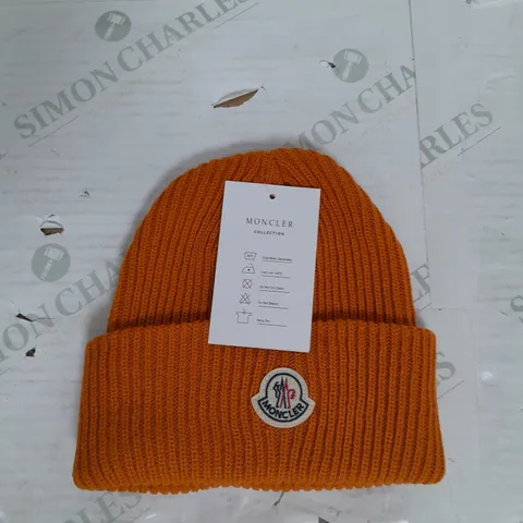 MONCLER BEANIE IN ORANGE ONE SIZE