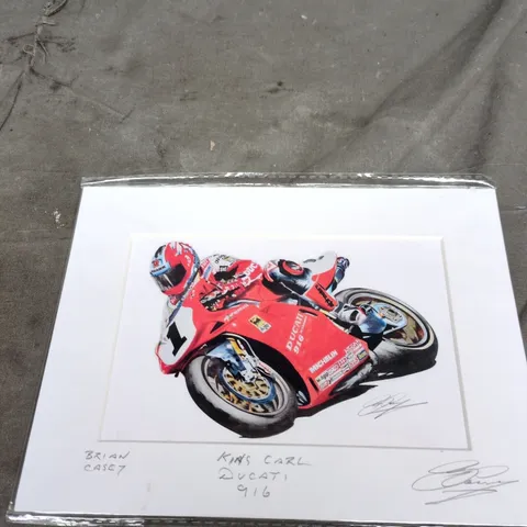 BRIAN CASEY KING CARL DUCATI 916 PAINTING