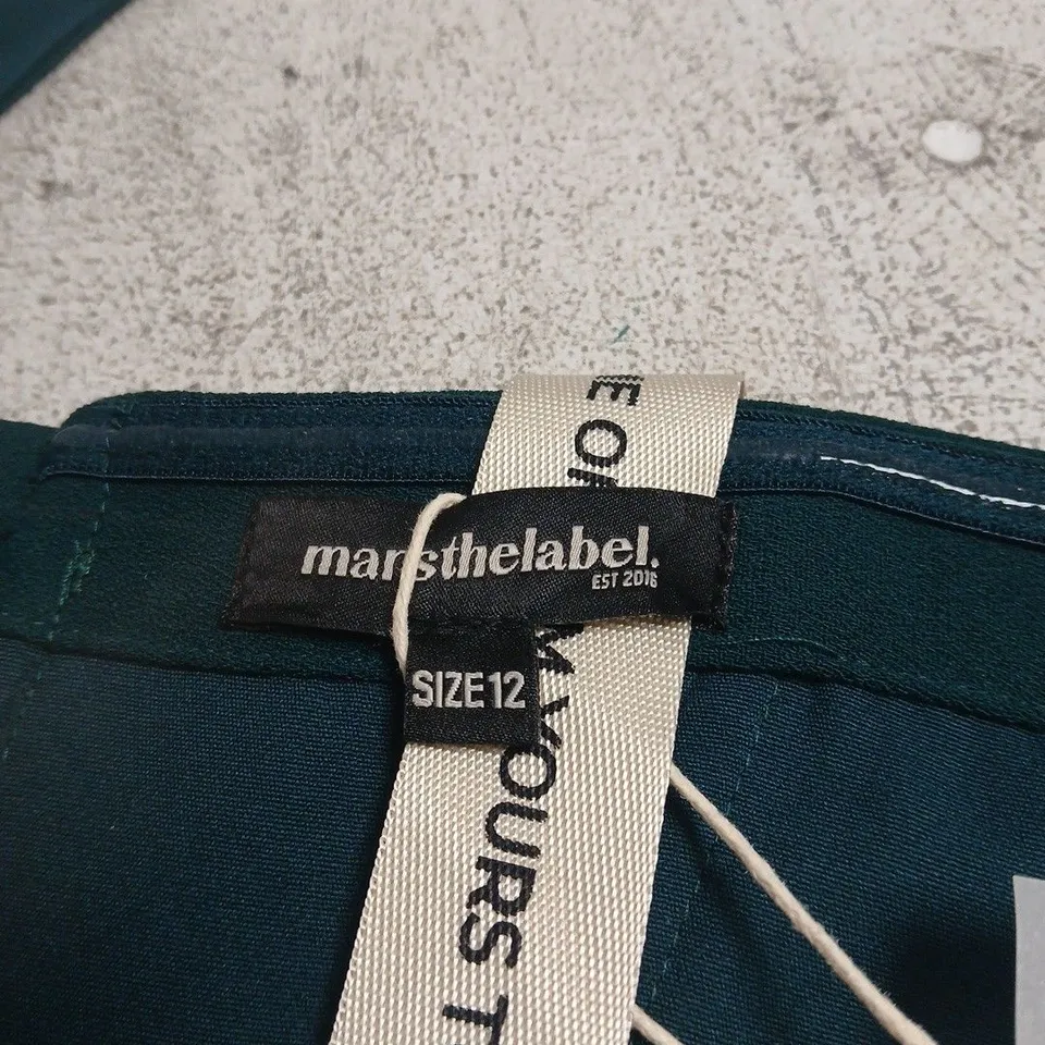 MARS THE LABEL WOMENS TEAL CORSET TOP – UK SIZE 12