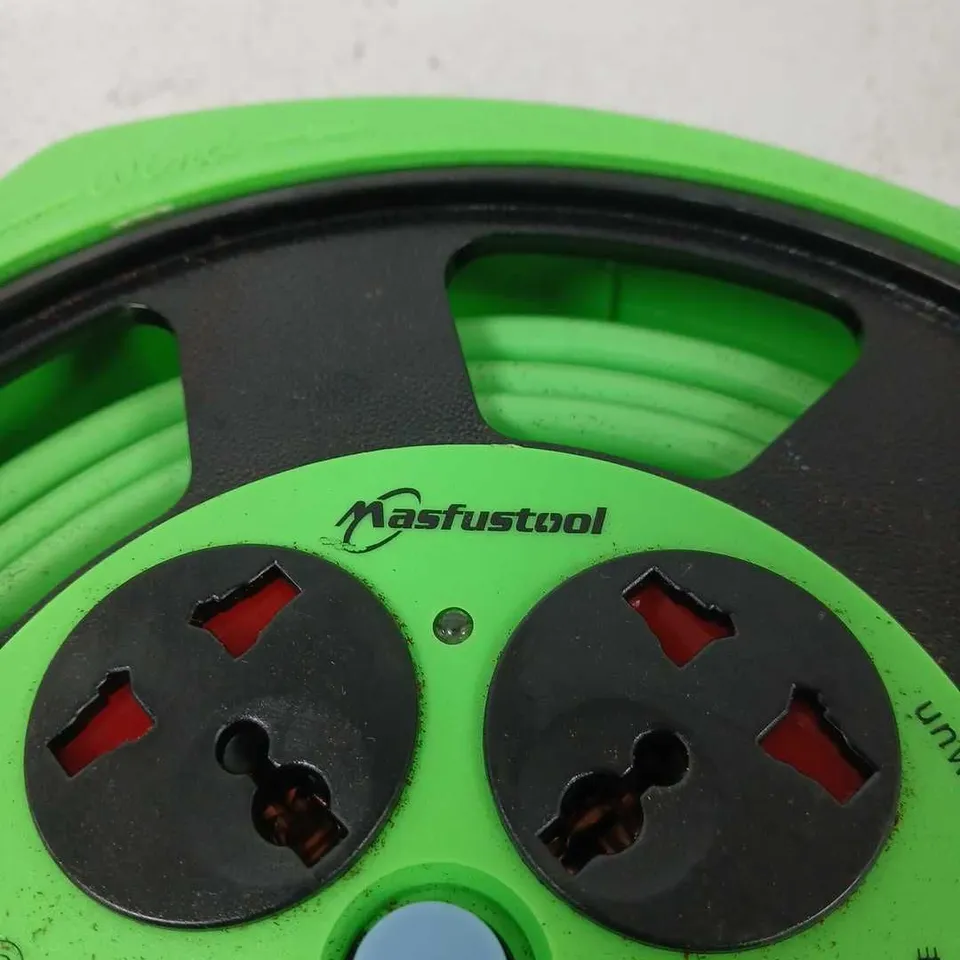 GREEN 4-OUTLET EXTENSION REEL (GARDEN TOOL) – REEL WITH CORD