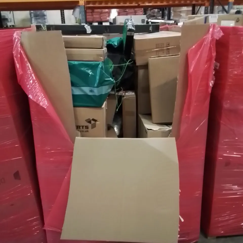 PALLET OF ASSORTED HOUSEHOLD ITEMS AND CONSUMER PRODUCTS TO INCLUDE; AIR COOLERS/PURIFIERS, JOVIKIDS CAR BOOSTER SEATS, BABY WALKERS, BLENDER ETC