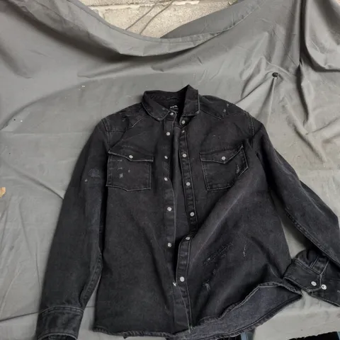 ZARA DENIM SHIRT JACKET – RELAXED FIT, XL (EU XL/US XL, MEX 44)