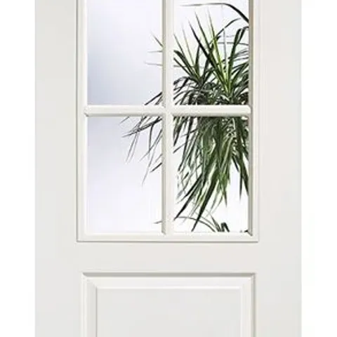 BOXED TEXTURED CLASSICAL 6L GLAZED WHITE INTERNAL DOOR (1 BOX)