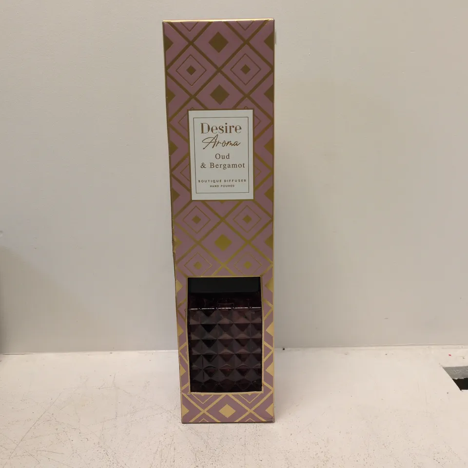 DESIRE AROMA OUD & BERGAMOT BOUTIQUE DIFFUSER – 1000ML, BOXED