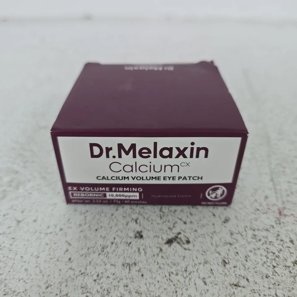 BOXED AND SEALED DR.MELAXIN CALCIUM CX CALCIUM VOLUME EYE PATCHES (60 PATCHES)