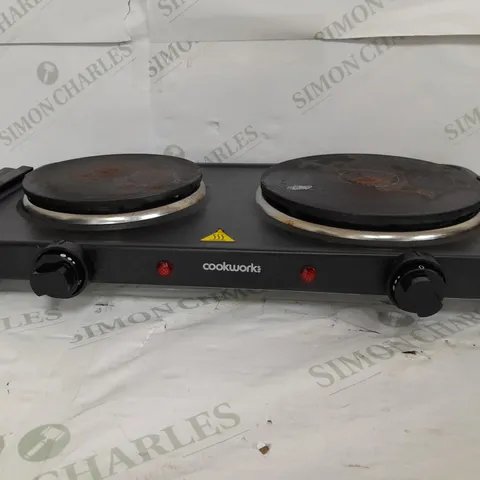 BOXED COOKWORKS BLACK TABLE TOP HOTPLATE