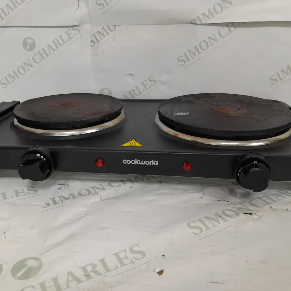 BOXED COOKWORKS BLACK TABLE TOP HOTPLATE