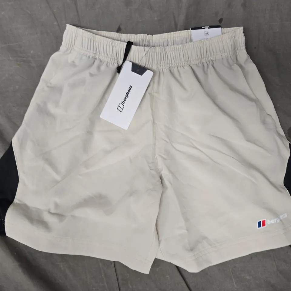 BERGHAUS SHORTS IN GREY/BLACK SIZE UK MEDIUM