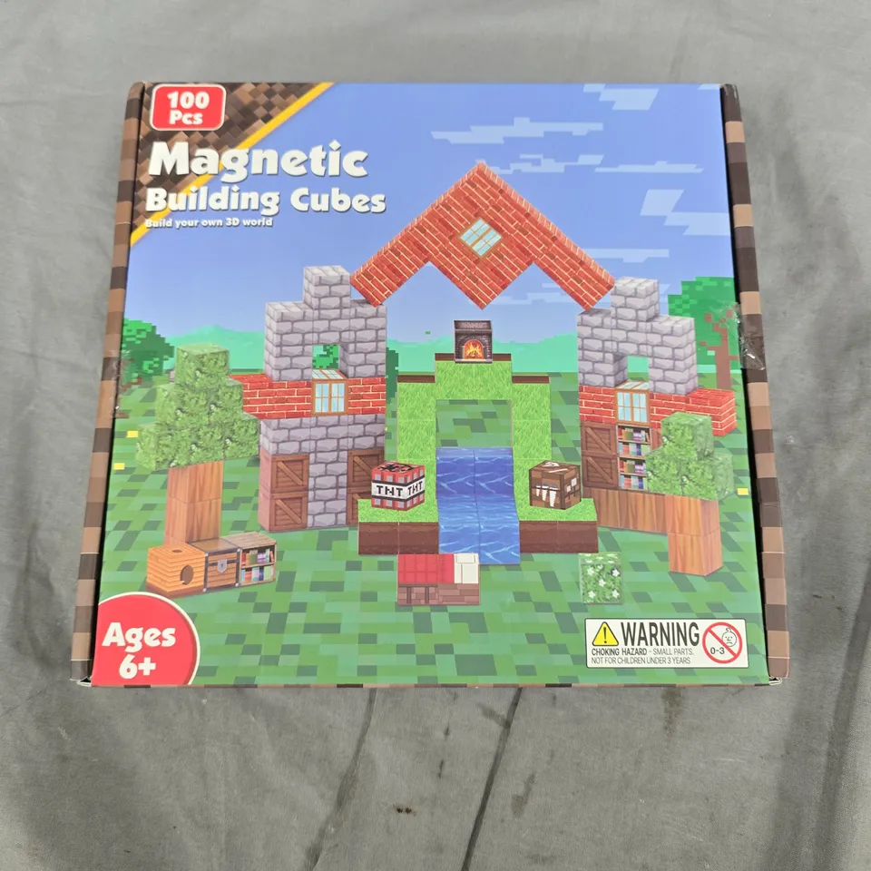 MAGNETIC BUILDING CUBES SET (100 PCS) – AGES 6+